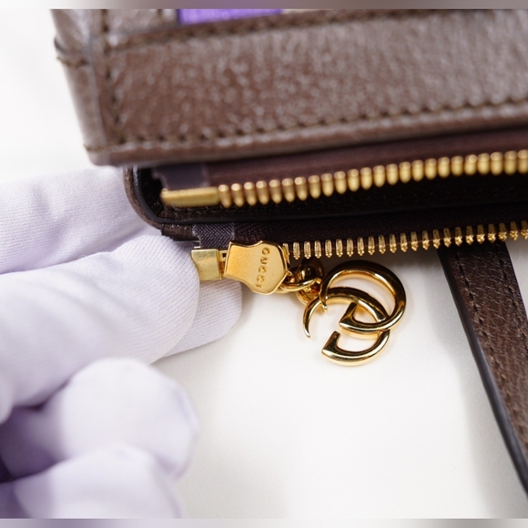 AJ56❤️Gucci Geometric GG Supreme Ophidia Tote - Picture 15 of 16